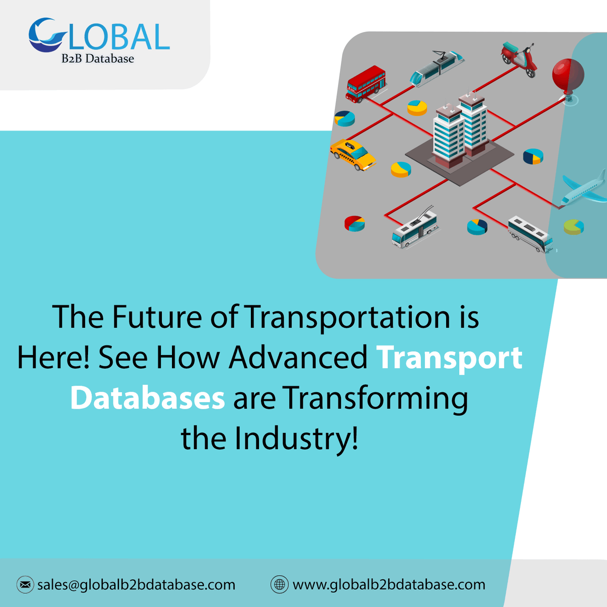 DatabaseB2b's tweet image. The Future of Transportation is Here! See How Advanced Transport Databases are Transforming the Industry!
For more information,globalb2bdatabase.com or contact us at sales@globalb2bdatabase.com
#transports #transportation  #database #dataanalysis #bigdata
