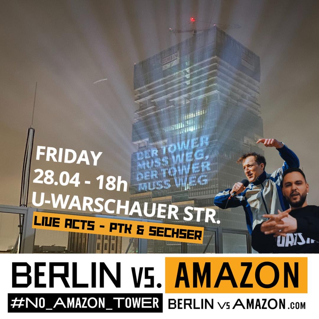 berlinvsamazon's tweet image. UPDATE:
PTK und Sechser spielen auf unserer Kundgebung am Freitag!!!
"Wir werden erst aufhören wenn..."
#B2804 #BerlinVsAmazon