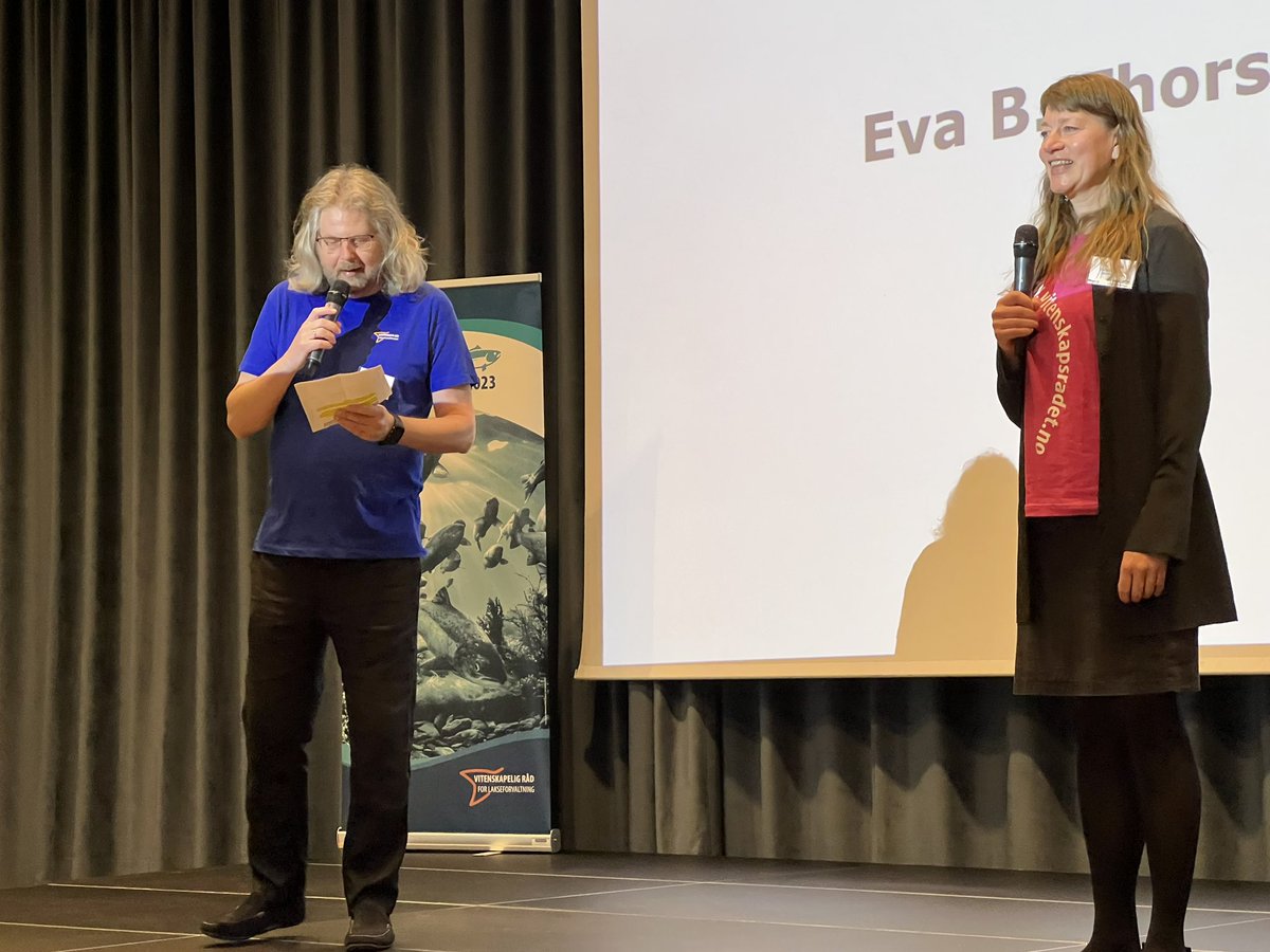 #Villakskonferansen 2023 er i gang! Eva B. Thorstad og Torbjørn Forseth ønsker velkommen til de over 350 påmeldte 🤩Følg oss her for smakebiter fra konferansen!