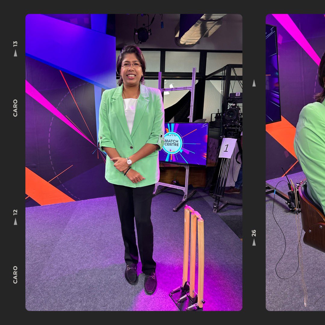 JhulanG10's tweet photo. Ready &amp; excited to experience the highs and lows of today's encounter live from the Bangla Commentary Box! 🏏🏟️

@JioCinema 

#IPLonJioCinema #BanglaIPLonJioCinema #Shootfun #CommentaryLive https://t.co/IXcDdpbO6D