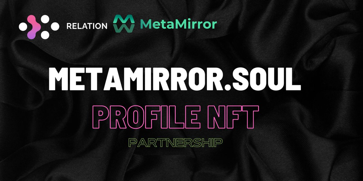 Auth3MetaMirror's tweet photo. We are teaming up with @relationlabs to GIVEAWAY 20 WL for Soul RID spot for pre-mint.

🗓April 25- April 27th

Complete to win: 
1️⃣ Follow @relationlabs & @Auth3MetaMirror 

2️⃣ Join Discord: [https://t.co/e5ZyaOHMq8]

3️⃣ Tag 3 friends:

Grab your chance to get #WL, and Mint your Soul NFT in advance!
https://t.co/QQIfRzudNu