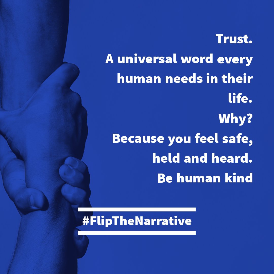 elly_chapple's tweet photo. Trust. An underestimated word creating powerful feelings of safety, really being heard and appreciated for who you are, regardless of difference. #FlipTheNarrative 💜 https://t.co/HnQU0u0EZX
