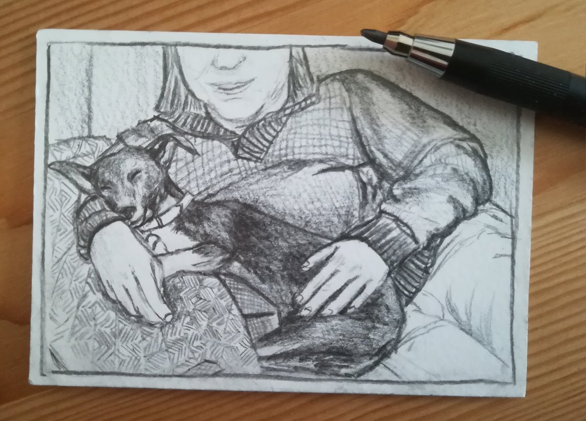 MikriMal's tweet photo. Guten Morgen #kleinekunstklasse!
Mit der kleinen Bleustiftzeichnung  melde ich mich auch mal wieder aus der Versenkung😅 https://t.co/Od0Zvus1cW