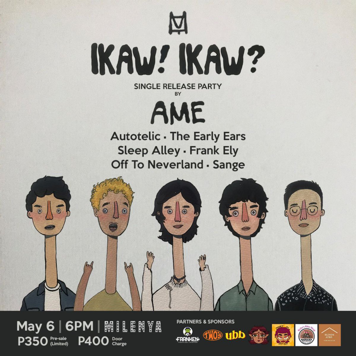 AutotelicMusic's tweet photo. Ayun o may Marikina gig na. 🖤

Nasa Milenya kami sa May 6 para suportahan ang single release party ng Ame. Game? https://t.co/JaQnv4xR6G