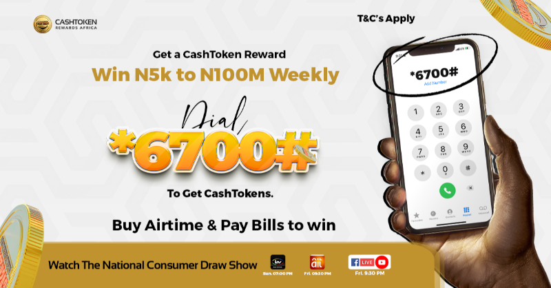 Buy Airtime and Pay Bills on *6700# and get N6 back Instantly.