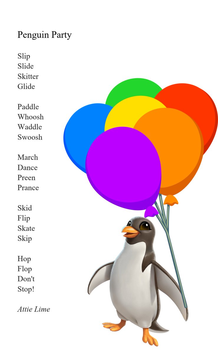 On #NationalPenguinDay, a poem for little ones 😊 #ChildrensPoetry #KidLit #Literacy #EYFS #KS1