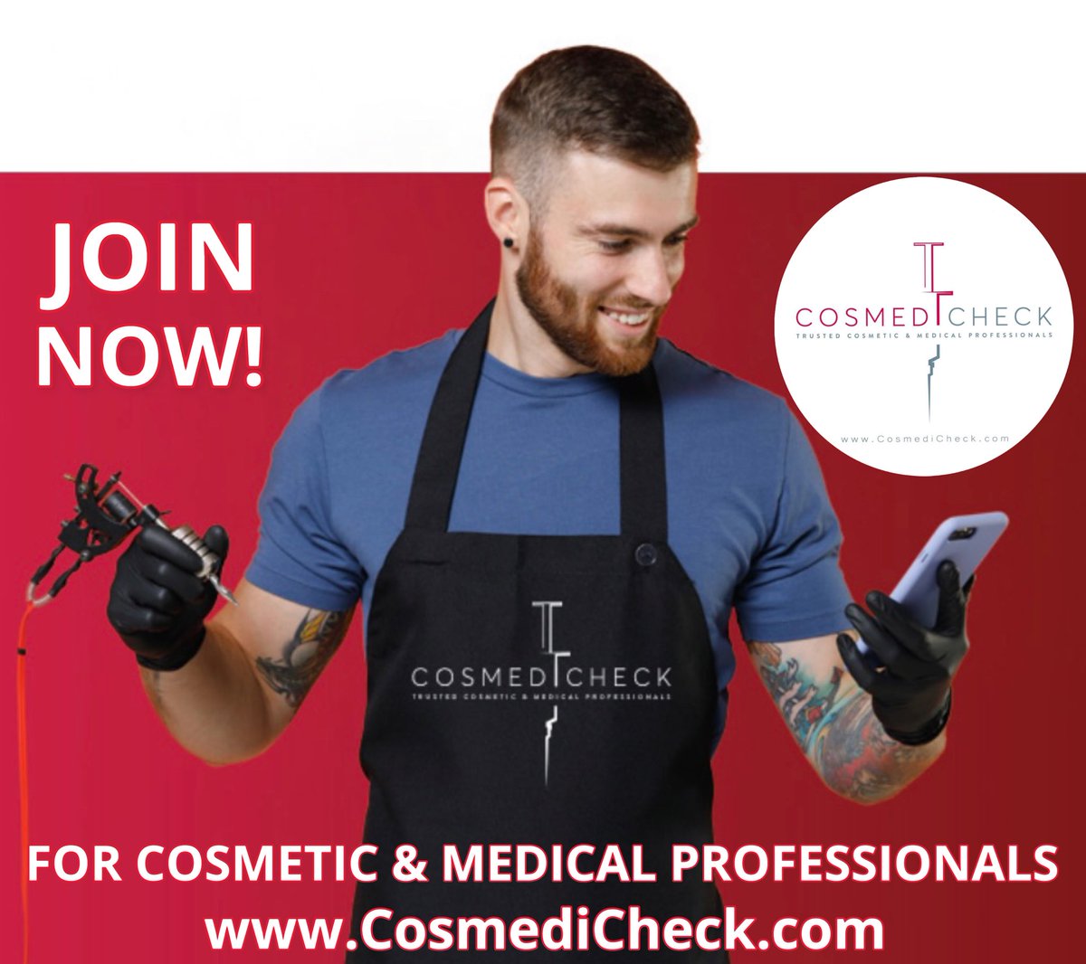 CosmediCheck's tweet image. COSMEDICHECK HAS BEEN DESIGNED 
BY US FOR YOU!

#aesthetics #cosmetics #cosmeticdentistry #plasticsurgery #brows #microblading #semipermanentmakeup #hair #hairloss #hairtransformation #beauty #spmu #skincare #cosmetic