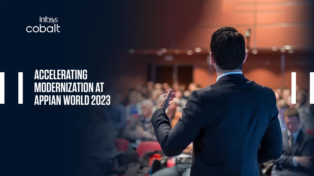 InfosysEvents's tweet photo. Join Infosys at #AppianWorld 2023, booth 123, to know how a Cognitive Financial Advisor, an intelligent conversational assistant using Appian &amp; AI engine works alongside customer service representatives to elevate customer experience. Know more https://t.co/QTJDh7YCL3 @edge_verve https://t.co/MnA8xn8oiQ