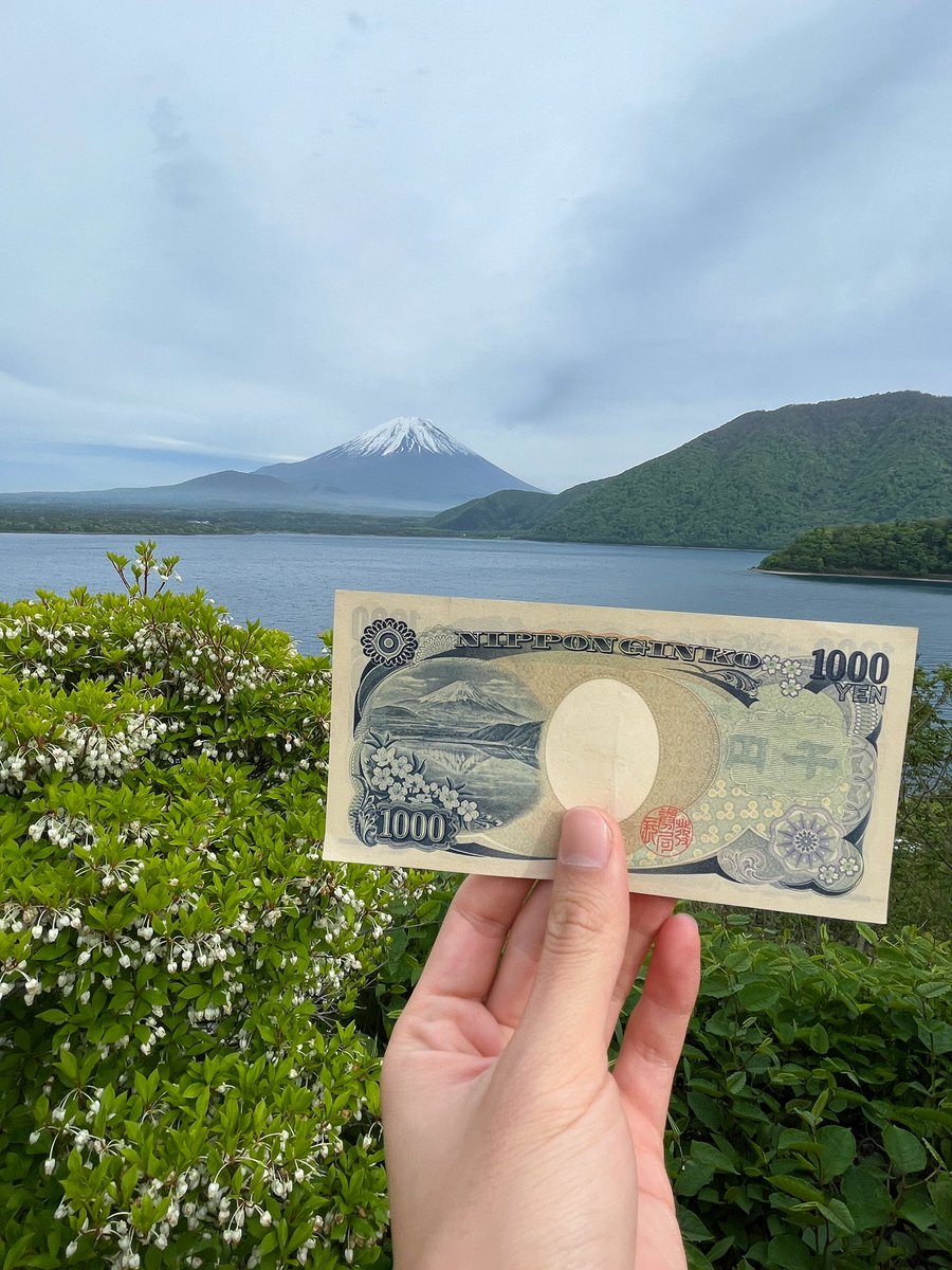 Went to a place in 1000 yen banknote 

#japan #tokyo #fuji #thousand #yen #money #banknote #japanesebanknote #nature #fujiview #yasumijapan