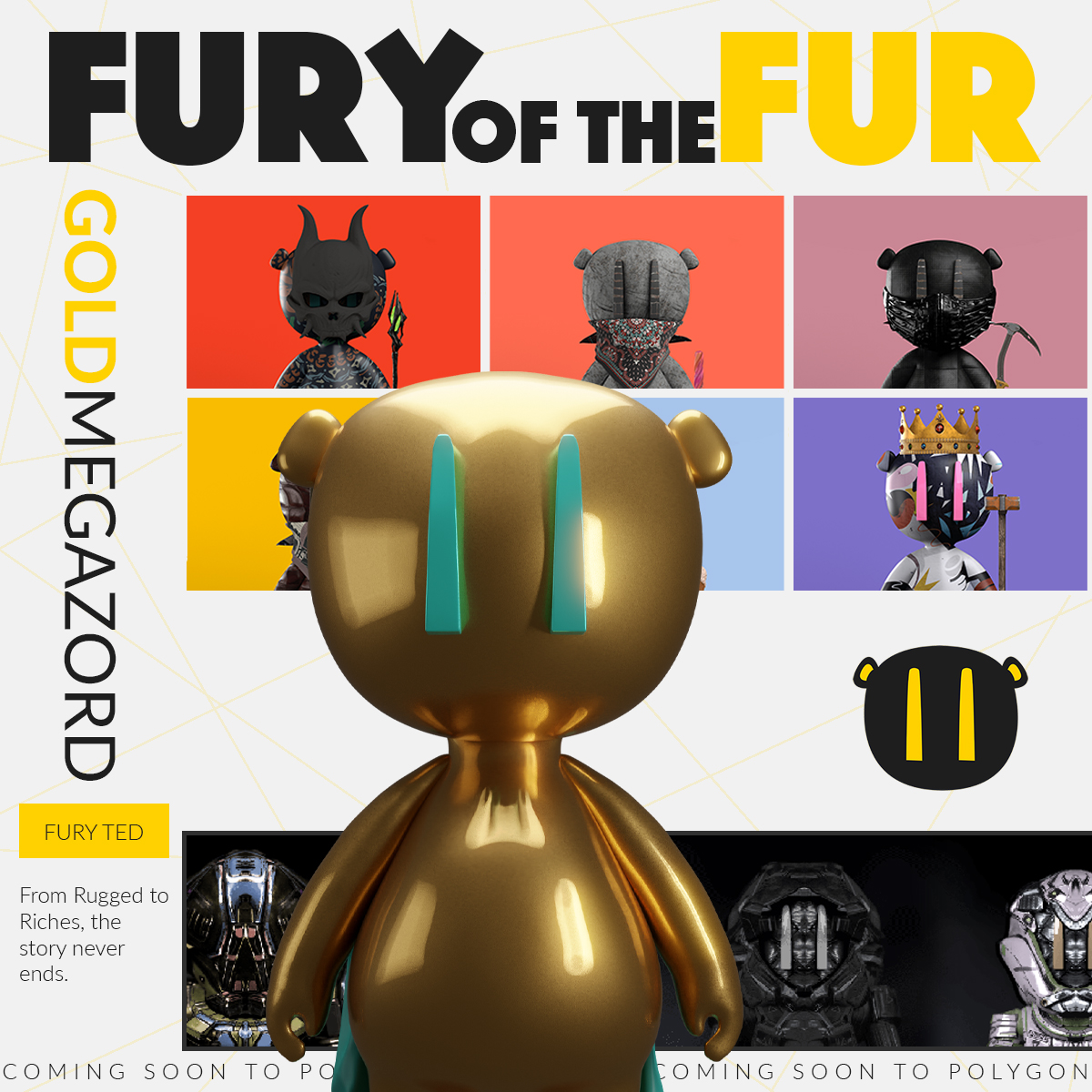 Probably one of the things we're most proud of is our innovation on rewarding "whales" with their proper status symbol. 

Only 28 of these exist, in varying different rarities and styles. The Megazord Protocol was just the beginning.