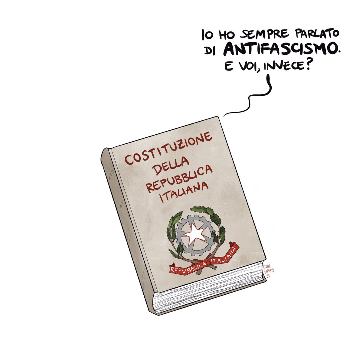 Buona festa della Liberazione dal nazifascismo.

 #25aprile #festadellaliberazione #vignetta