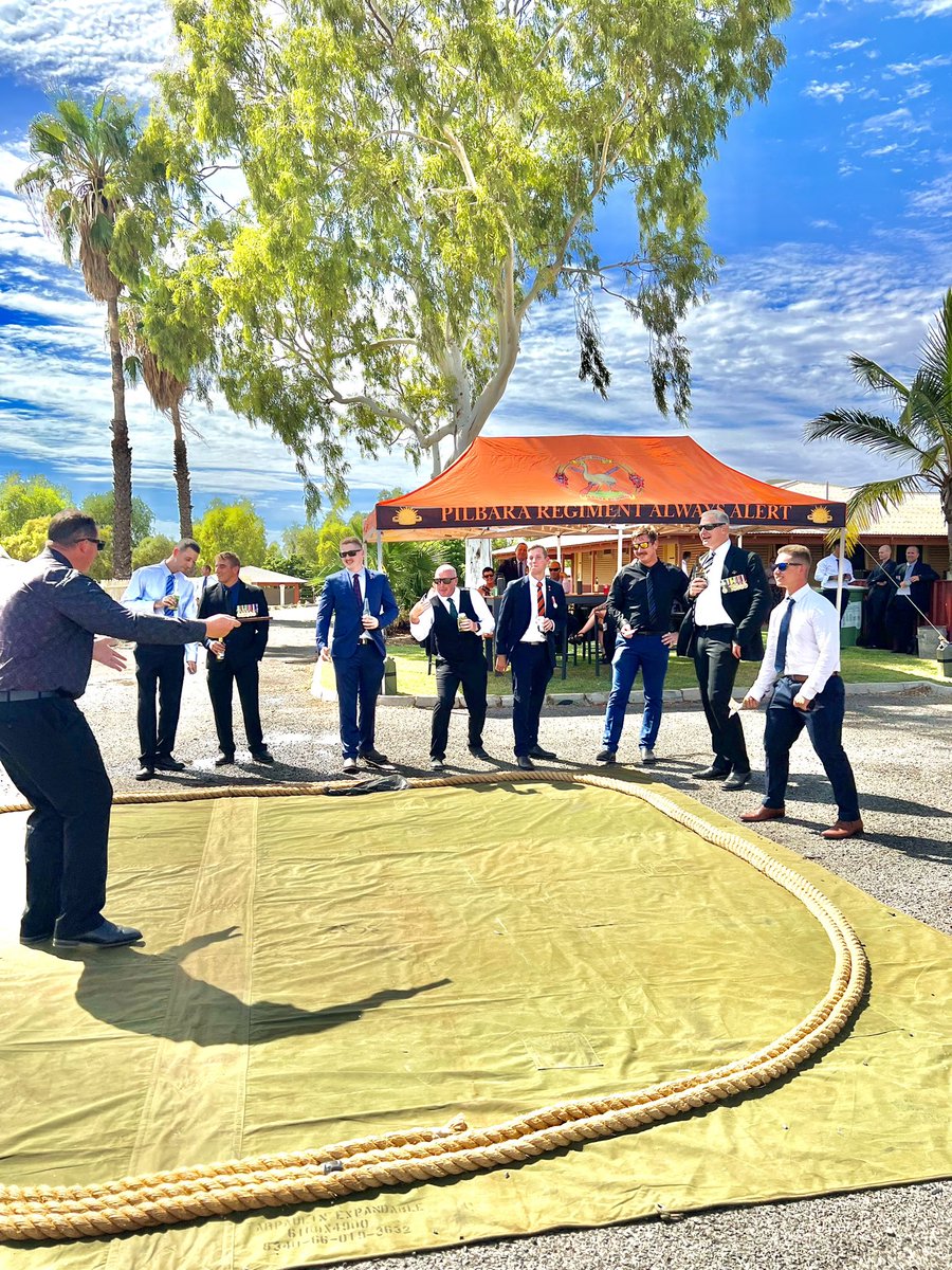 BeckyJamieson2's tweet photo. #AnzacDay2023 
The Pilbara Regiment, Karratha https://t.co/HjIs01P2lB