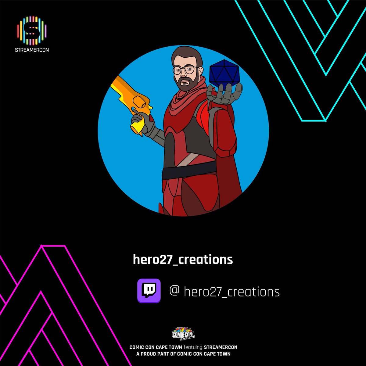 Update on Streamer Con.

I've been moved to a different panel! Catch me chatting with <a href="/ChloGeraghty/">Cholë</a> <a href="/ConCon_YouTube/">Connor 'ConCon'</a> <a href="/DaddyCOolZA/">Daddy_COol</a>, and MC'd by the awesome @Rustypielover on Friday at 10h30. Should be some interesting conversations 🤔