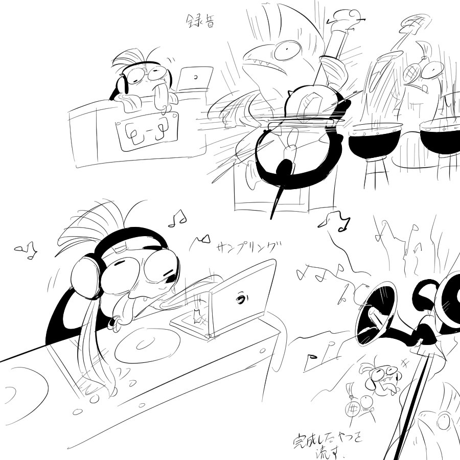 スプラトゥーン バンド オメガスリー
生演奏の時や録音したやつを流す時とかあるのだろうか。 