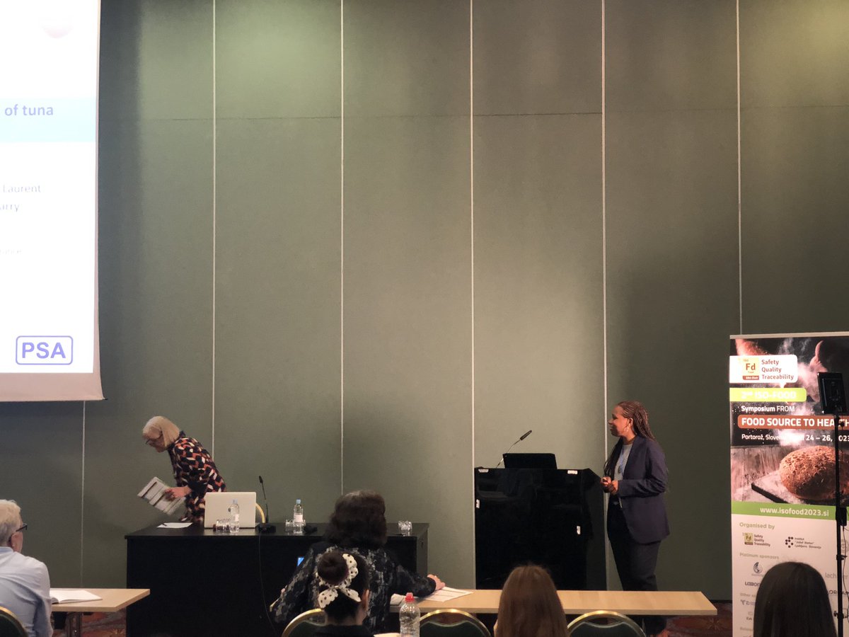 MerfishE's tweet photo. Exciting news! Dr. Zoyne Pedrero Zayas from @universite_uppa is presenting their latest research on mercury and selenium fate and interaction in fish at #ISOFOOD in Portoros, Slovenia this researchwas conducted with the @MerfishE research team. https://t.co/A2feldBW7d