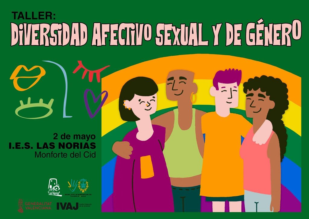 Monfortedelcid's tweet image. El próximo martes día 2, el alumnado del IES Las Norias, tendrá ocasión de participar en la dinámica de grupo "Diversidad afectivo sexual y de género" organizada por la #ConcejalíadeJuventud

ift.tt/PyKeBnk

#MonfortedelCid #JuventudenMonforte instagr.am/p/CrcyO7DsdKD/