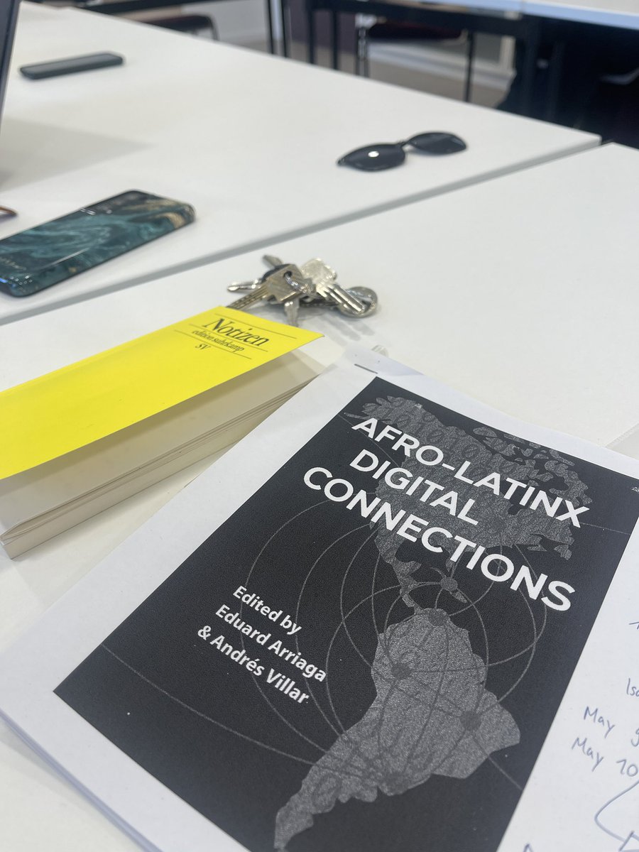 #phdprogress Letzten Donnerstag haben wir in der ETRG Migration &amp; (De)coloniality die Masterclass mit <a href="/eduard_arriaga/">Eduard arriaga</a> vorbereitet und ich freue mich sehr auf gute Diskussionen.  Das gelbe Notizbuch ist selbstverständlich auch wieder im Einsatz.