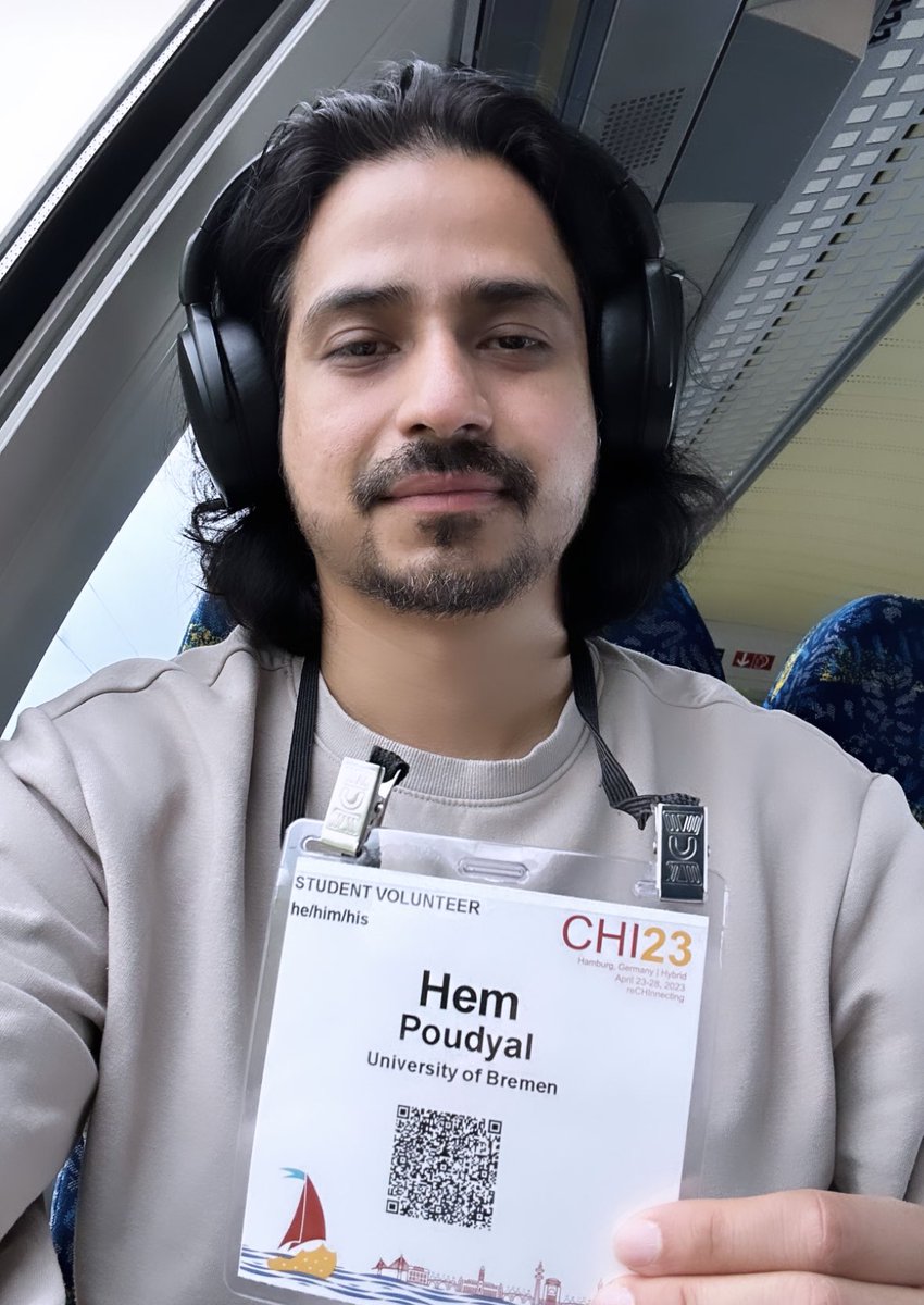 hem_poudyal's tweet photo. #CHI2023, for the first time I am participating in CHI conference, super exciting to be part of it. 

the feeling of coming to a large event after couple of years, meeting researchers and students around the world is amazing!

Day 3, lesss  goo!!! https://t.co/9j5HGmiM4k