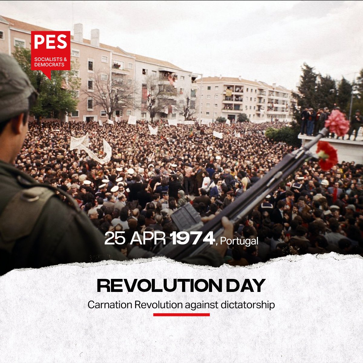 🇵🇹 Happy Carnation Revolution Day to our Portuguese Friends!
49 years ago, Portuguese people rebelled against the conservative dictatorship that dominated the country for almost half a century. (1/3)