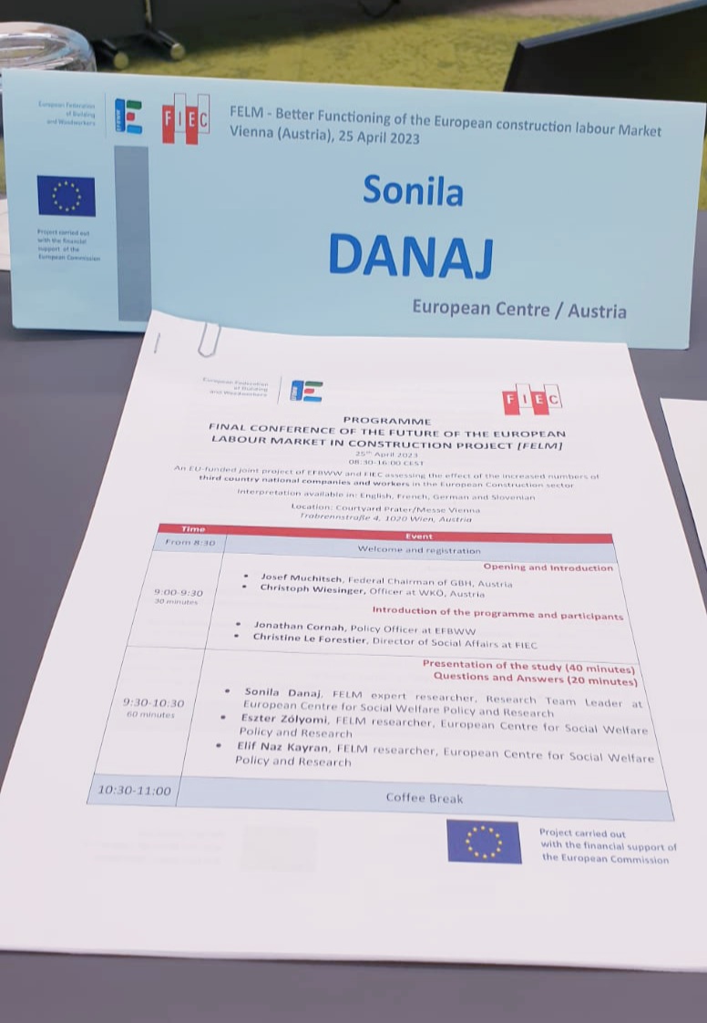 EuroCentre_SWPR's tweet photo. 📢The final conference of the #FELM project kicked off! Our colleagues @soniladanaj, @elifnkayran  &amp; Eszter Zolyomi will present findings of the research. We are exciting to hear about it! Read more about the project: https://t.co/YlcknJpzlU https://t.co/7U9AYBhha7