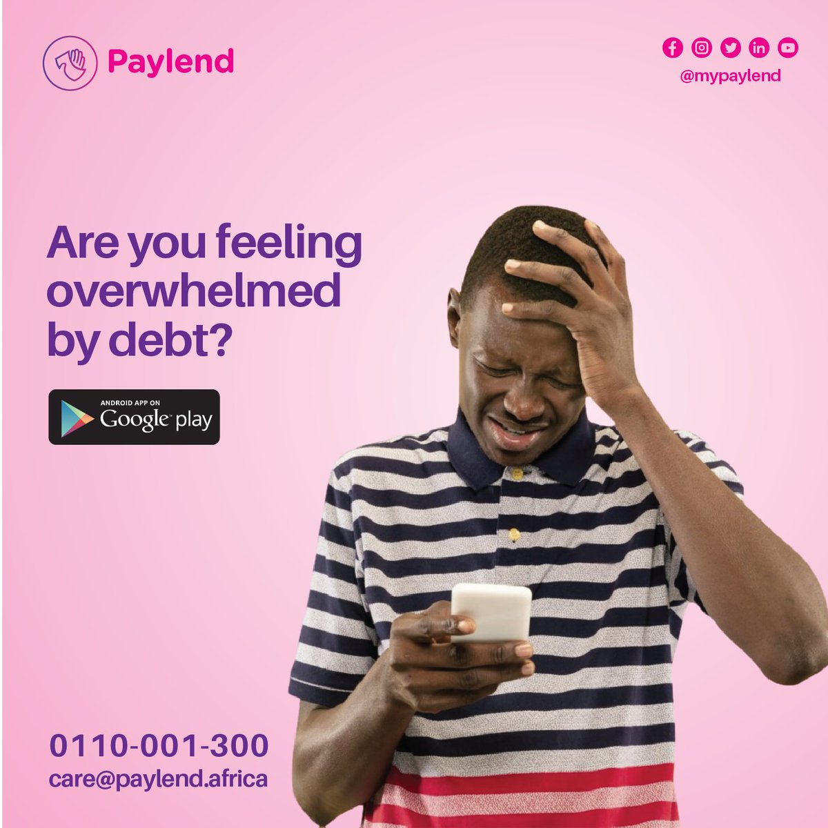 mypaylend's tweet photo. It can be tough to face, but ignoring it won't make it go away. The Best thing is to start paying down your debt.Even small payments can make a big difference over time. It may take some time and effort, but you'll be surprised at how quickly your debt can shrink #Debtmanagement https://t.co/Z73S4mQrMJ