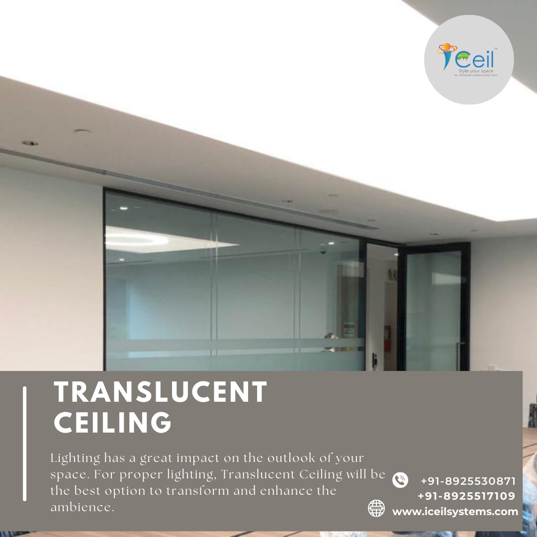 iceilsys's tweet image. #Lighting has a great impact on the outlook of your space. For proper lighting, #TranslucentCeiling will be the best option to transform and enhance the ambience. - iceilsystems.com

#stretchceilingdrywall

#stretchceilingusa

#3dstretchceilingwallpaper

#3dstretchceiling