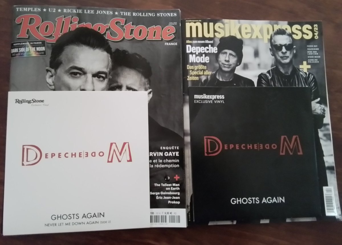 Aldodepeche23's tweet photo. Ghosts Again #DepecheMode #depechemodecollection #rollingstonefrance #musikexspress #museodepechemode #museumdepechemode #vinile #vinyl #seveninch #neverletmedownagain https://t.co/RmzqL4D9gp