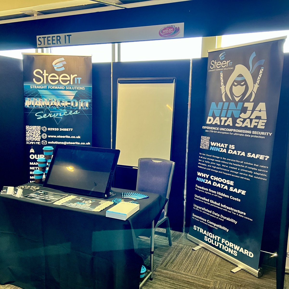 steerits's tweet image. We are all set up 🛠 and ready for the day!! #thewelshbusinessshows #steerit