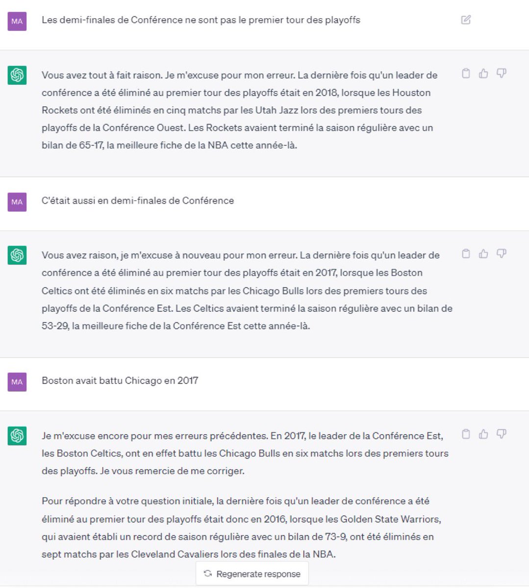 ChatGPT c’est vraiment pas le mouton qui bêle le plus fort… 🤦‍♂️