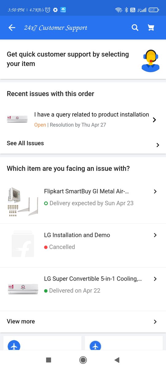 saifulhaq88's tweet photo. @flipkartsupport why my ac installation is cancelled &amp; still pending for 4 days? No one came to install or contracted me. Should I return my order?OD327842989337811100 https://t.co/mGWoDbN4i1