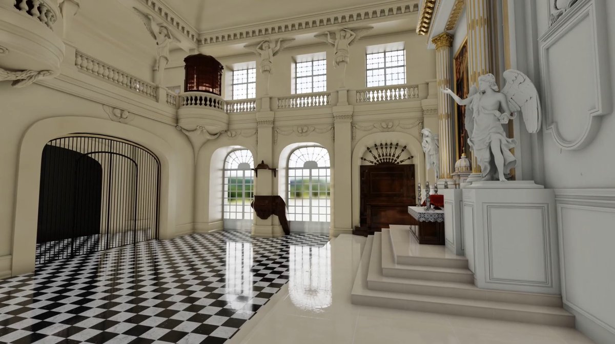 Découvrez les modélisations 3D du <a href="/CVersailles/">Château de Versailles</a> réalisées dans le cadre du projet #VERSPERA avec les étudiants <a href="/ucp_lpmn/">Licences Pro LPMN</a> <a href="/UniversiteCergy/">CY Cergy Paris Université</a> :
- Petite Galerie
- Projet de théâtre pour Louis XV
- Chapelle de 1682
- Cabinet intérieur de Marie Leszczynska

👉youtu.be/dMFKOSbRMjA