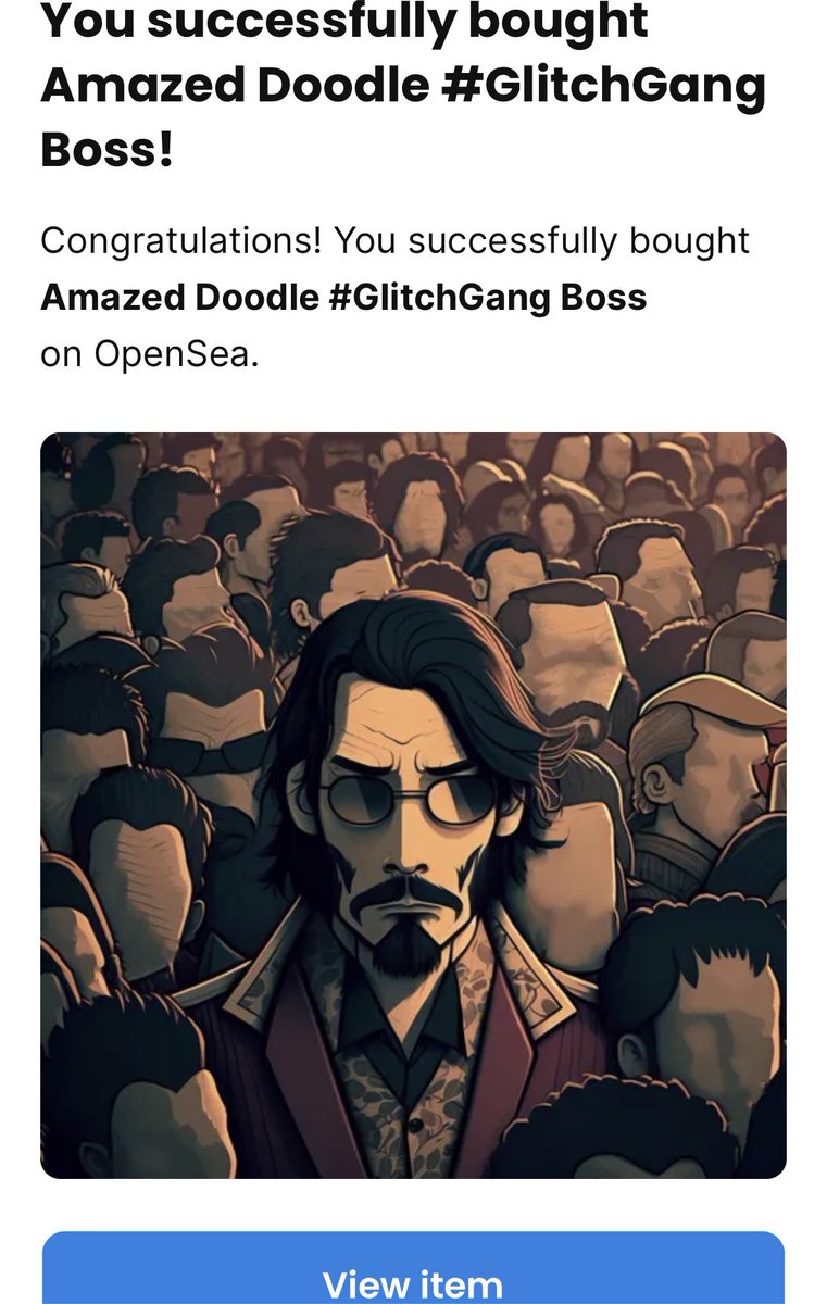 🎊💰👾#GlitchGang EVERY DAY BUY DAY #145 #NFT #200‼️👾💰🎊
.
THE BIGGG TWOO ZERO ZEROOO buy goes to <a href="/amazeddoodle/">Amazed Doodle *0.0066*</a> and this INSANELY amazing GlitchGang Boss NFT 🤩👾🔥 This is the 200th purchase since I began buying #NFTs every day, which makes it even more special to me 🫶🏻

BUT