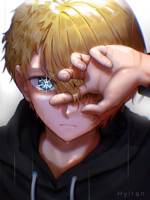 「hand over eye looking at viewer」 illustration images(Latest)