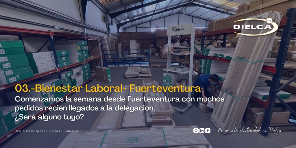 DielcaCanarias's tweet photo. 🟦Transformación Digital-DIELCA Fuerteventura🟦
.
Nuestros compañeros ya se han puesto manos a la obra y están colocando todo para que pueda salir a su destino lo antes posible.
.
No es solo electricidad, es DIELCA⚡
.
#dielca #grancanaria #canarias #electricidad #laspalmas https://t.co/btOpG3Cl5N