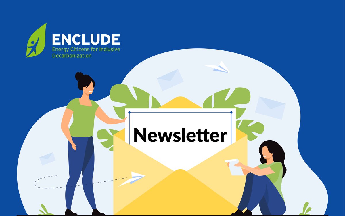 encludeproject's tweet photo. 📢Our new newsletter is out. 
📌This issue consists of the #clusters of #energycitizens, the #ENCLUDE modeling suite, our #Academy’s final event, a new published report, the latest events that we have participated and our comic series. 
📍Don’t miss it❗️
👉https://t.co/G2De563JxK https://t.co/xAPifedllG