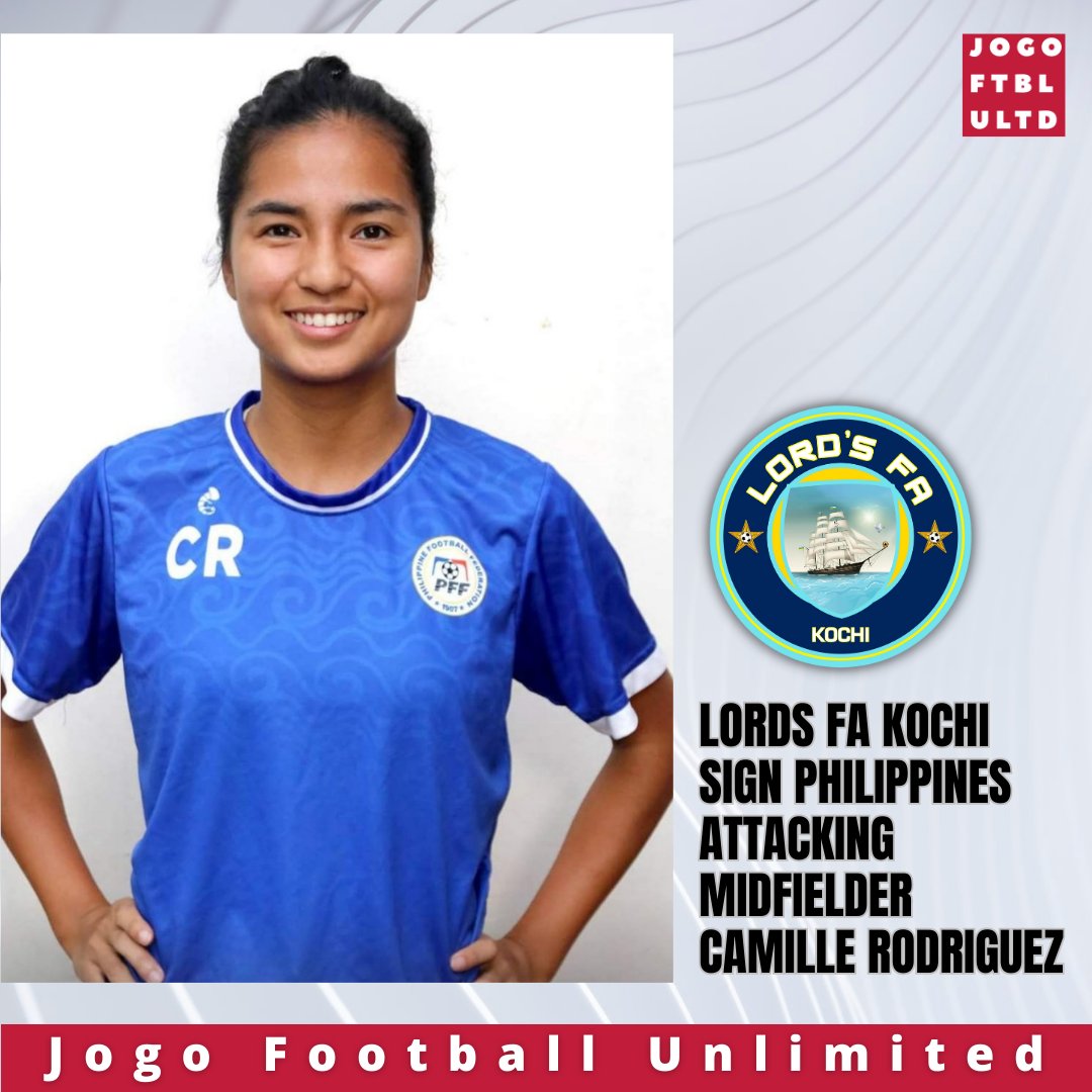 jogo_ftbl_ultd's tweet photo. 🚨 Breaking News : Lords FA Kochi sign Philippines attacking Midfielder Camille Rodriguez ahead of the #HEROIWL 2022-23 🏆

#lordsfa #indiafootball #womensfootball #indianwomensleague #Philippines https://t.co/zdyAhtTvzK