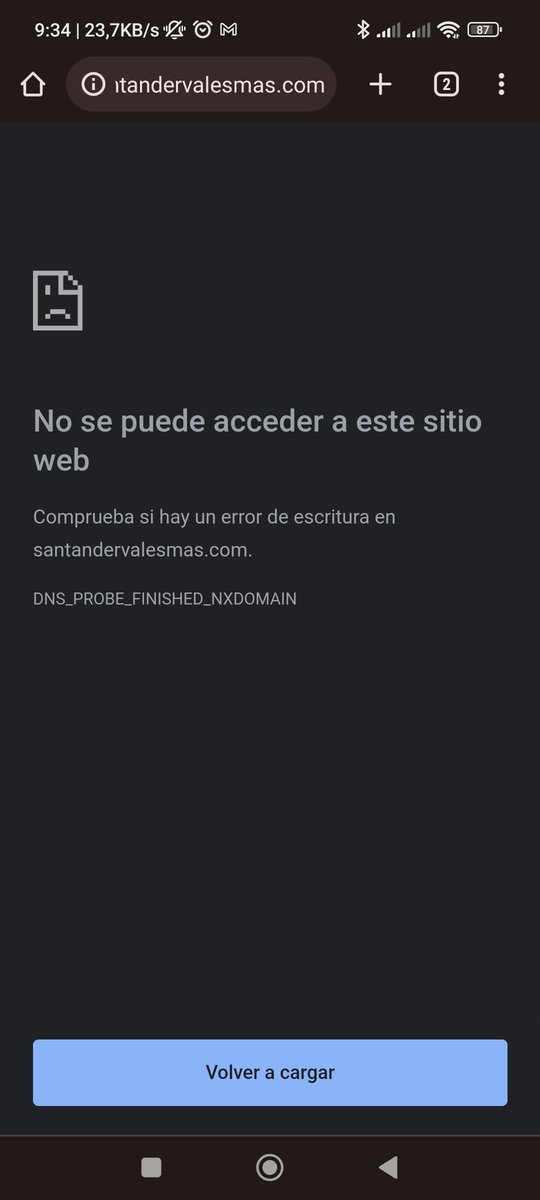 lmontoya's tweet photo. Se fue se fue... Mandan un mensaje con el dominio mal puesto. Si es que no se puede ser más chapuza #santandervalemas https://t.co/XMoymUOIrt