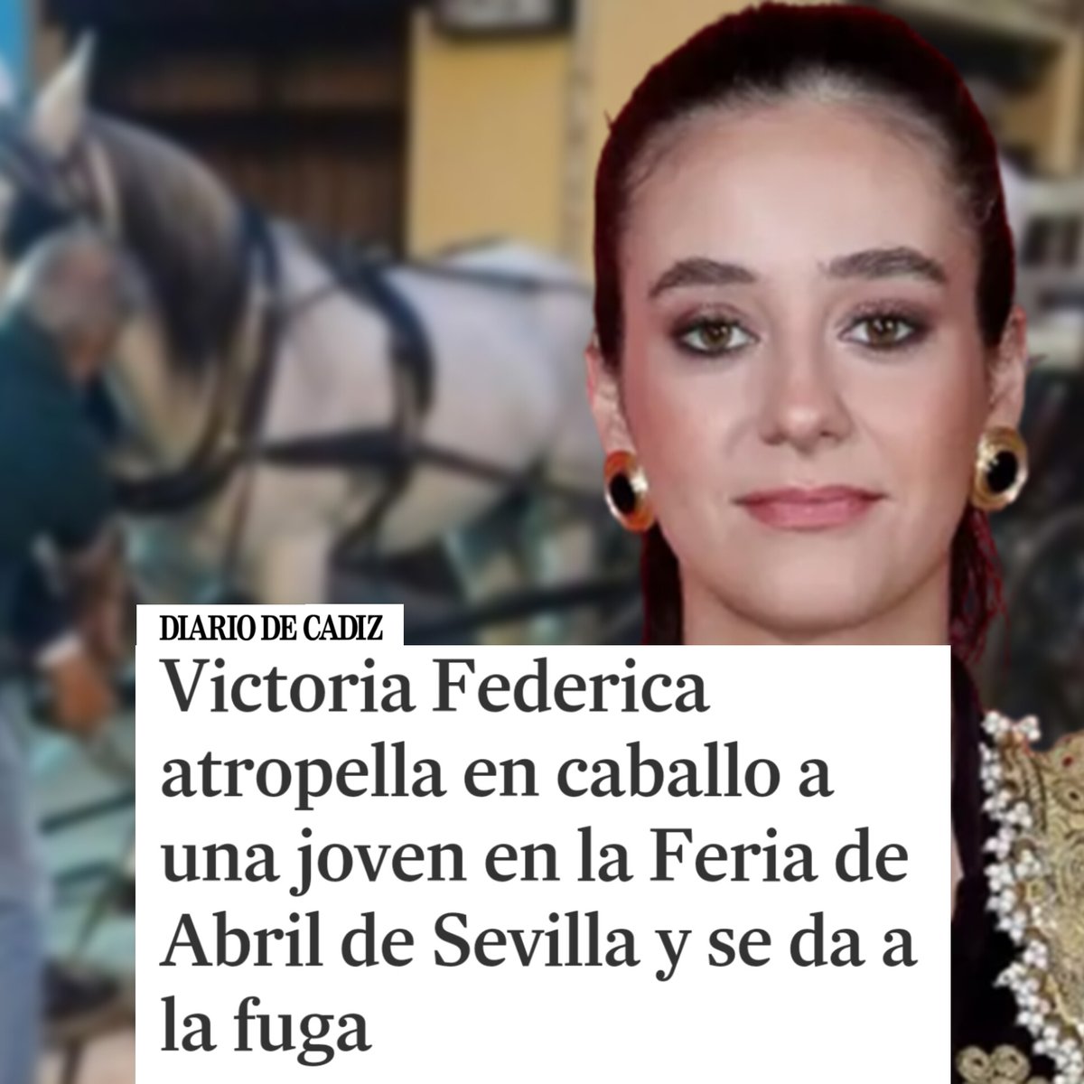 No hay mejor metáfora de la monarquía que alguien de su familia atropellando al pueblo para luego darse a la fuga. Ya hay antecedentes. Nuevo episodio esperpéntico de una institución caduca y antidemocrática.