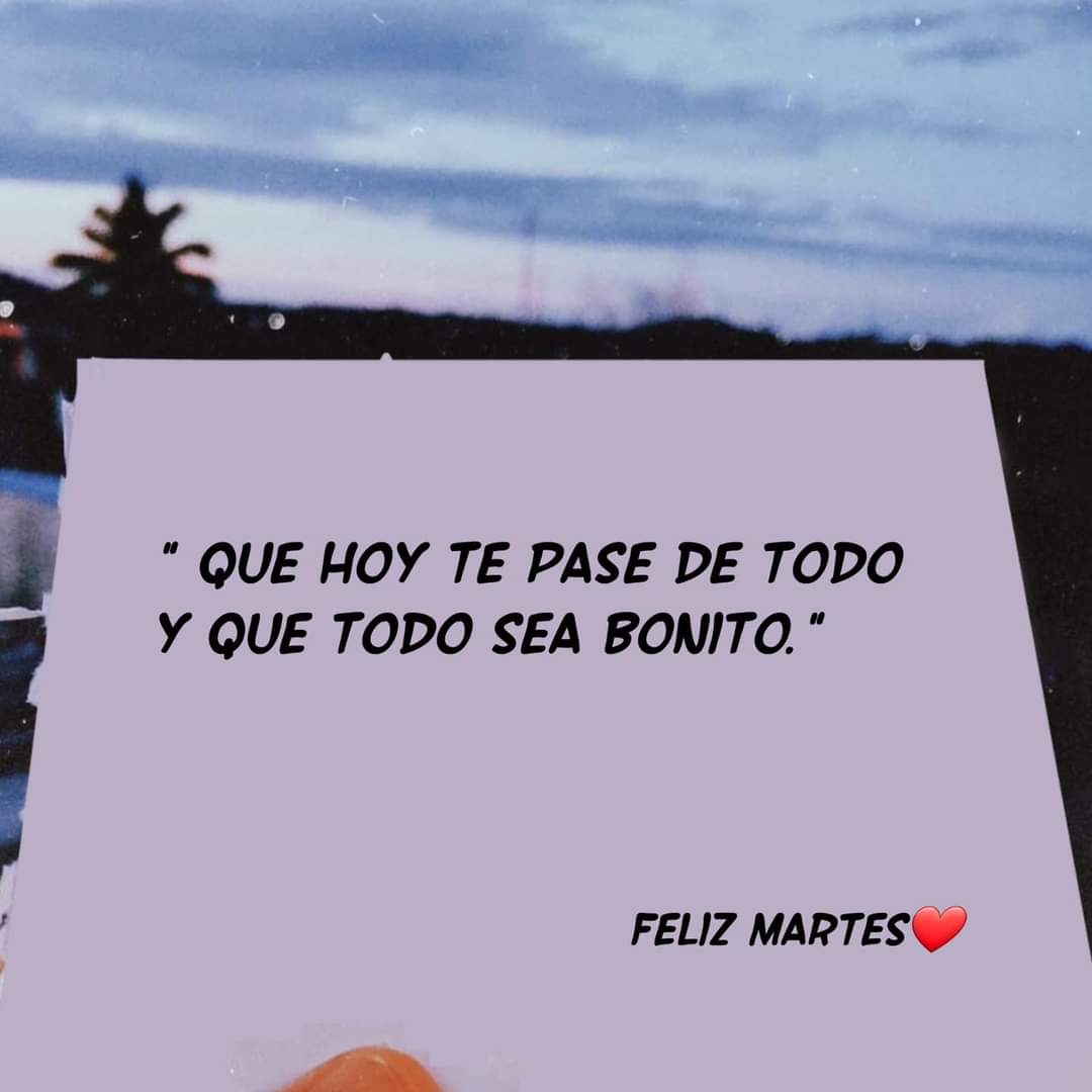 Feliz martes