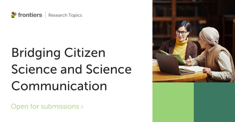 Frontiers - Environmental Science (@frontenvsci) on Twitter photo 💡We are hosting new cutting-edge research on #bridging #citizenscience and #science #communication💻. Find out more and join this exciting project hosted by <a href="/yaelago1/">YaelaGo</a>, <a href="/JosephXRoche/">Joseph Roche</a>, <a href="/all_isee/">I see</a> and <a href="/jomagellan/">Joana Magalhães, PhD</a> here➡️ fro.ntiers.in/RT48185 💡We are hosting new cutting-edge research on #bridging #citizenscience and #science #communication💻. Find out more and join this exciting project hosted by <a href="/yaelago1/">YaelaGo</a>, <a href="/JosephXRoche/">Joseph Roche</a>, <a href="/all_isee/">I see</a> and <a href="/jomagellan/">Joana Magalhães, PhD</a> here➡️ fro.ntiers.in/RT48185