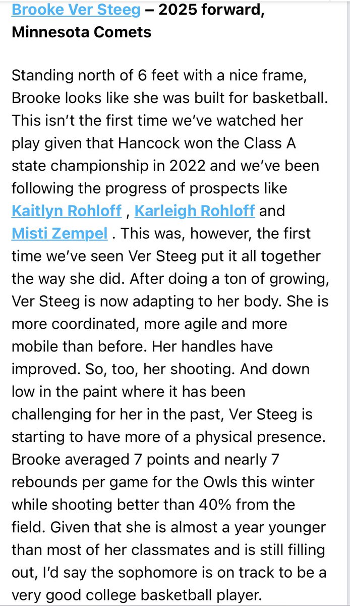 Great weekend from this kid! 🏀💪🏽 We’re excited to see what’s in store for Brooke.

#C4L 

@BrookeVersteeg @PrepGirlsHoops @owlsgirlshoops