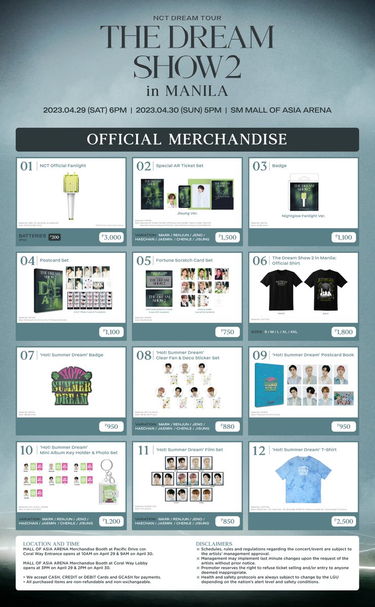 pulpliveworld's tweet photo. Complete your #THEDREAMSHOW2_in_MANILA fit with official merchandise. Pre-order from April 25, 8PM to April 26, 12NN to make sure you get them on show days! 💚

Just access this link: https://t.co/3BbH3mQy0v