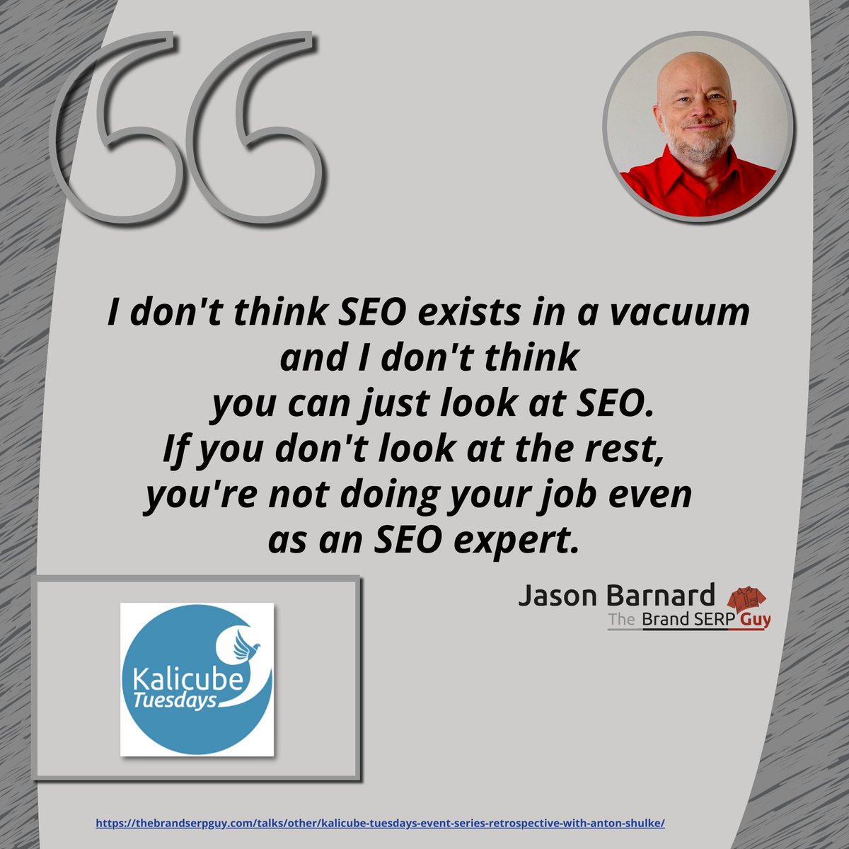 You can't just focus on SEO in isolation and expect great results. Understanding the entire digital marketing ecosystem is crucial too!

Learn from the experts in this geeky episode of #KalicubeTuesdays with @anton_shulke and@jasonmbarnard

Watch here >>
thebrandserpguy.com/talks/other/ka…