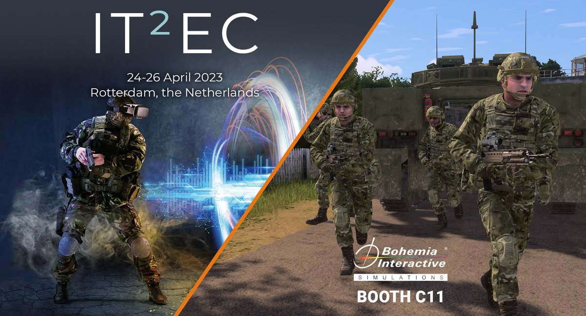 BISimulations's tweet photo. Join us today at 3 PM in Theatre 3 at #IT2EC2023 Speaker Session to hear from our CPO, Pete Morrison, as he discusses how #MantleETM is solving terrain challenges and how #terrain development is moving to the #Cloud.
#MantleETM #BISim #TerraSim #milsim #defenceindustry https://t.co/uiqkbQ6W3n