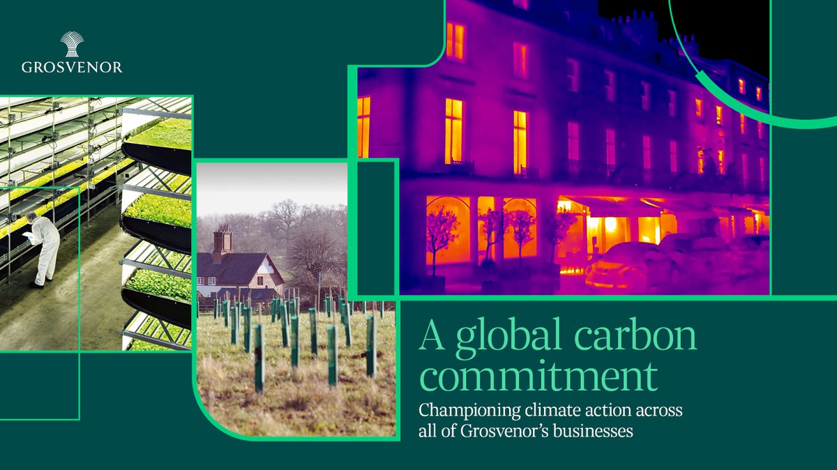 Grosvenor's tweet photo. ♻️ We are setting a global carbon commitment for all Grosvenor businesses to reduce direct and indirect emissions in line with limiting global warming to 1.5°C, accelerating our progress so far.

Learn more in our here⤵️
https://t.co/TP0dY90hYY https://t.co/r3hVWULv7T