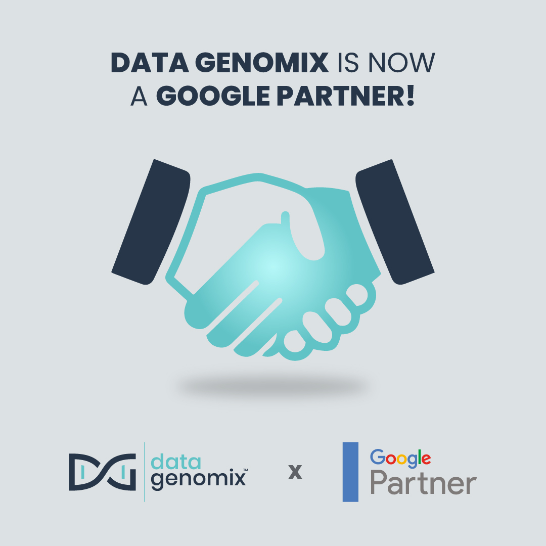 DataGenomix's tweet photo. We are excited to announce that we are now an official Google Partner, and have a new way now to help our clients to grow and succeed!
#DataGenomix #DigitalMarketing #datadrivenmarketing #digitaladvertising #googlepartner https://t.co/6OWzwqhEDL