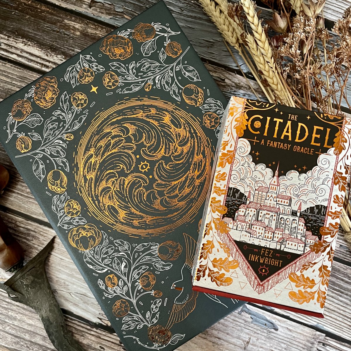 Rosdottir's tweet image. So I made a new oracle deck and the special edition is published today! It&apos;s got two #DnD-inspired decks, a system-neutral short campaign, a box that doubles as a DM-screen, and a cool lil yes/no coin!
✨Free worldwide shipping✨ liminal11.com/product/the-ci…