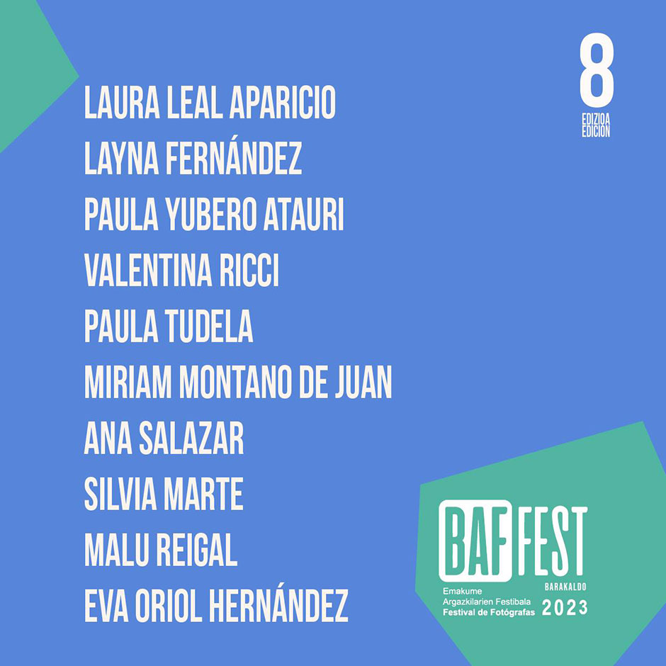 efti_fotografia's tweet photo. 🤩ORGULLO DE #FAMILIAEFTI 🙌
¡11 de las 30 fotógrafas seleccionadas para participar en los visionados @baffest_eus 2023 son #antiguasalumnasefti!
¡Quédate con sus nombres!
▶ https://t.co/qGkesJTWqJ
@fotopop_prods #alumnasefti #baffest #modosdemirar #mujeresfotografas https://t.co/CR8klbkN37