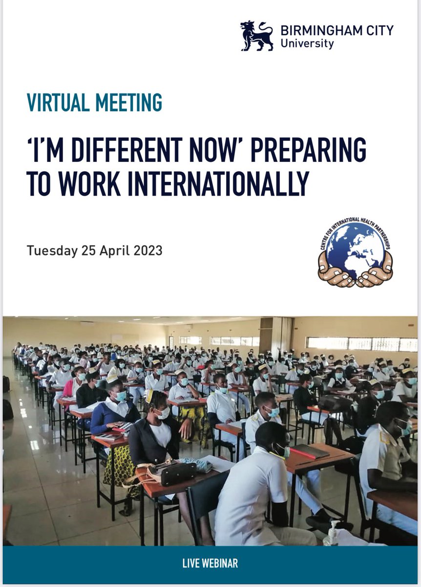 davidwaters77's tweet image. Attending a live webinar facilitated by @MyBCU @BCUHELS academics and NHS colleagues who have engaged with overseas projects and volunteering in hospitals &amp;amp; Schools of Nursing in Zambia and Malawi #IAMBCU