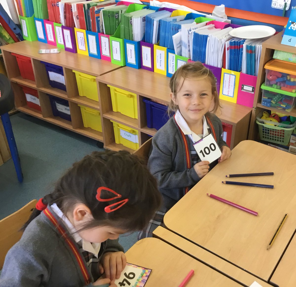 SJC_Infants's tweet photo. #SJCR5 are having great fun in #SJCMathematics this afternoon. We’re learning all about our numbers to 100. Decorating number squares ready to put them all together on our new classroom display! 🖍🖍🖍 #SJCInfants https://t.co/4UfcrukbCB